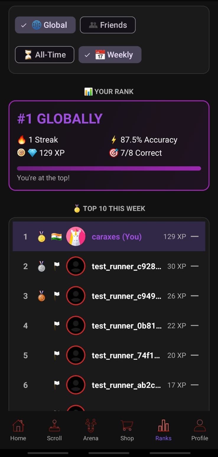 Inference App Rankings UI